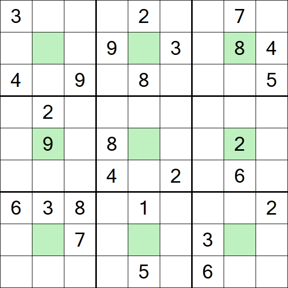 Center Dot Sudoku - Hard