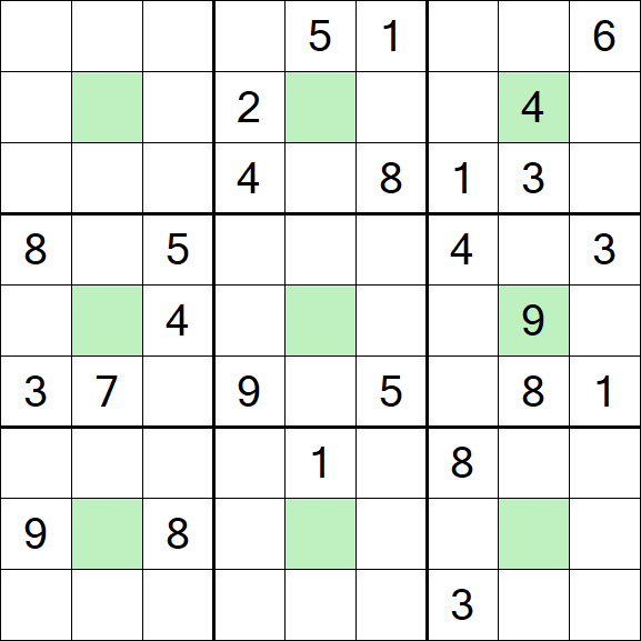 Center Dot Sudoku - Difícil