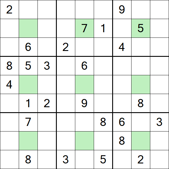 Center Dot Sudoku - Hard