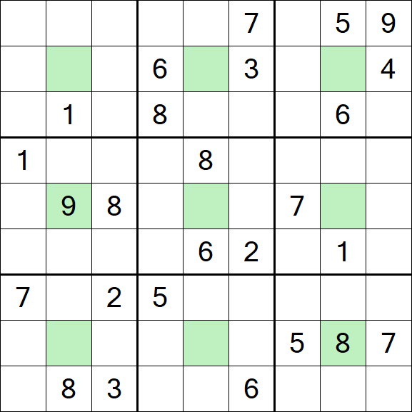 Center Dot Sudoku - Difícil