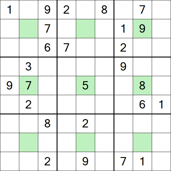 Center Dot Sudoku - Difícil