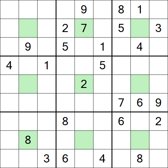 Center Dot Sudoku - Difícil