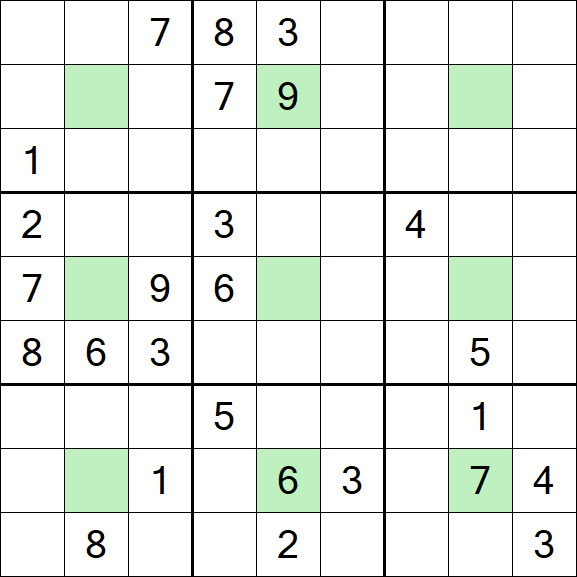 Center Dot Sudoku - Hard