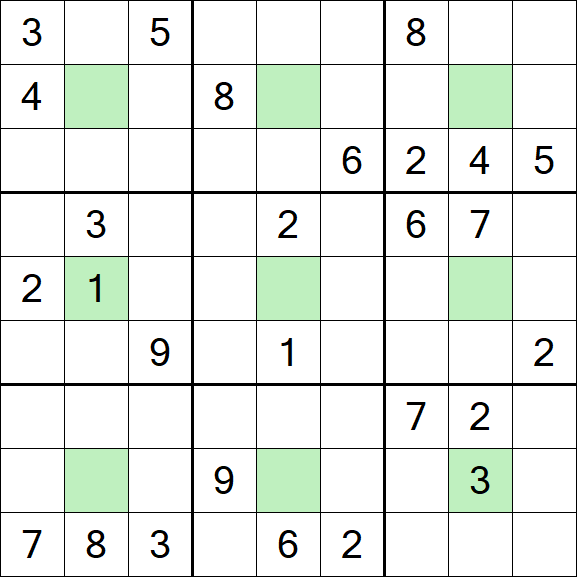Center Dot Sudoku - Hard