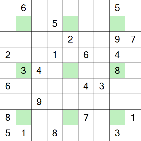Center Dot Sudoku - Hard