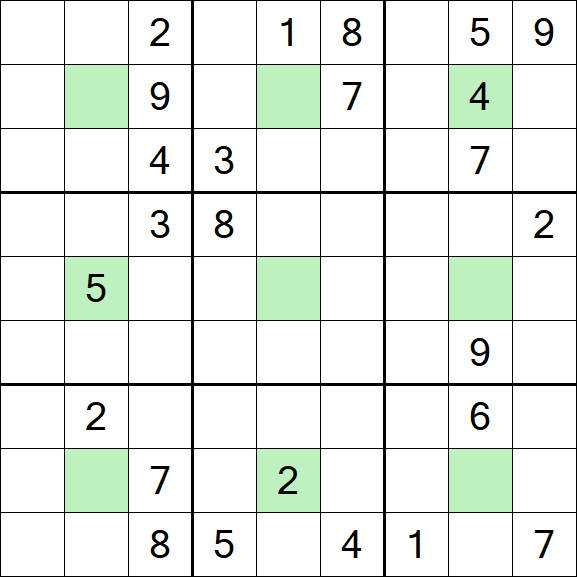 Center Dot Sudoku - Schwierig