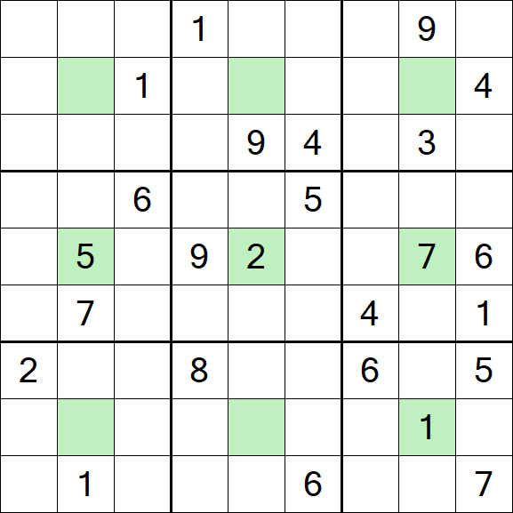 Center Dot Sudoku - Difícil