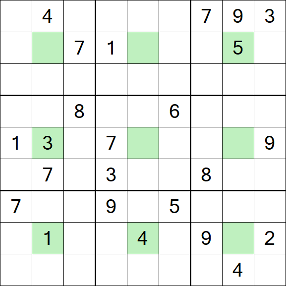Center Dot Sudoku - Hard