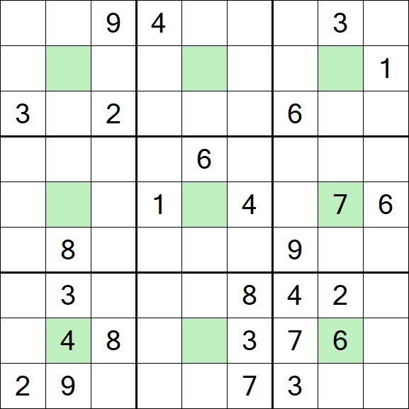 Center Dot Sudoku - Difícil