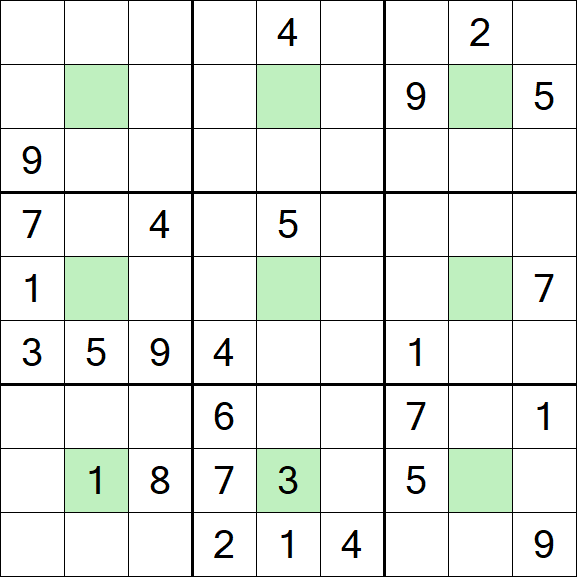 Center Dot Sudoku - Difícil