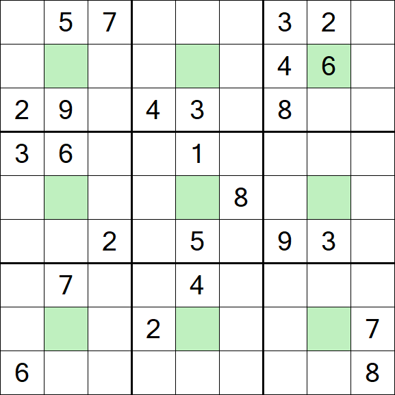 Center Dot Sudoku - Difícil
