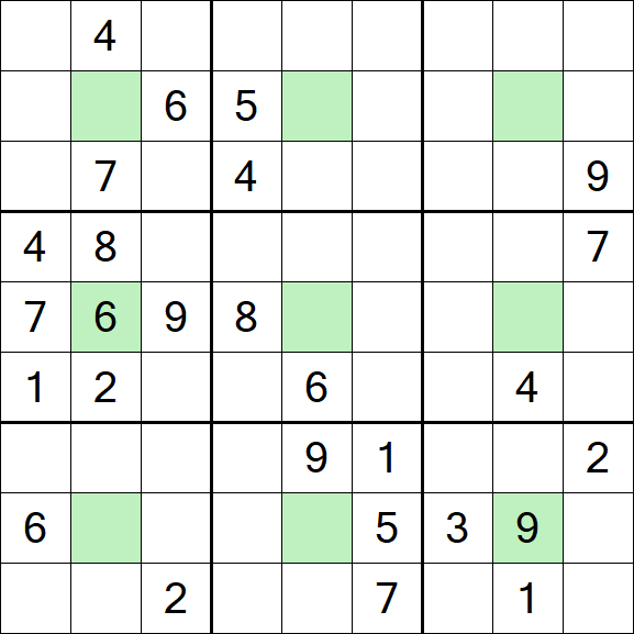 Center Dot Sudoku - Difícil
