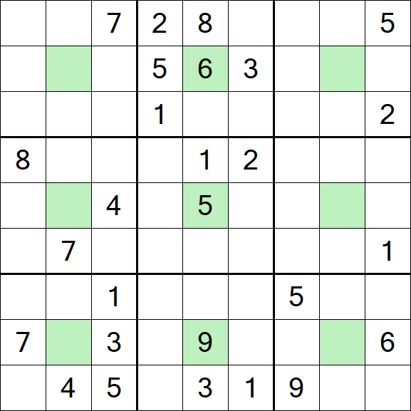 Center Dot Sudoku - Difícil