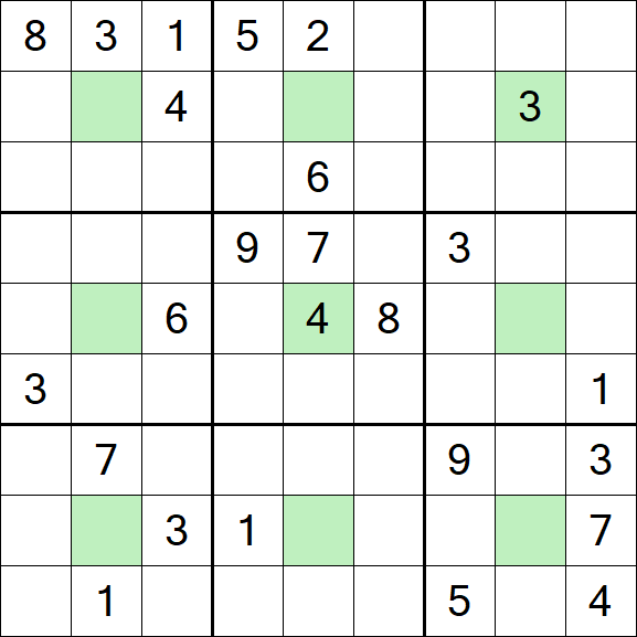 Center Dot Sudoku - Hard