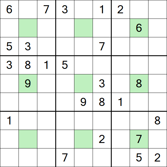 Center Dot Sudoku - Difícil