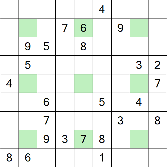 Center Dot Sudoku - Hard