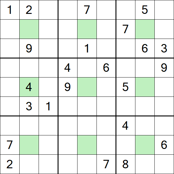 Center Dot Sudoku - Hard