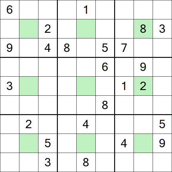Center Dot Sudoku - Hard
