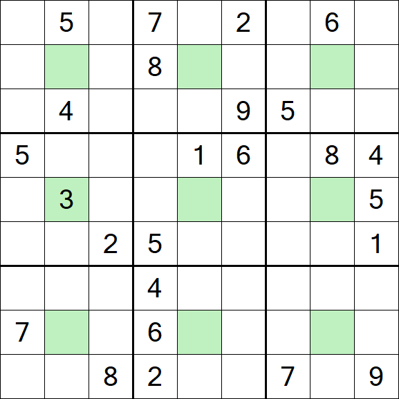 Center Dot Sudoku - Hard