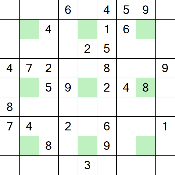 Center Dot Sudoku - Difícil