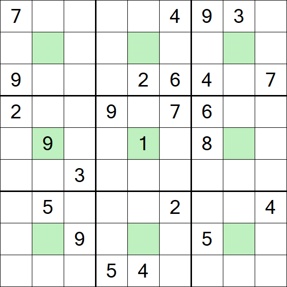 Center Dot Sudoku - Difícil