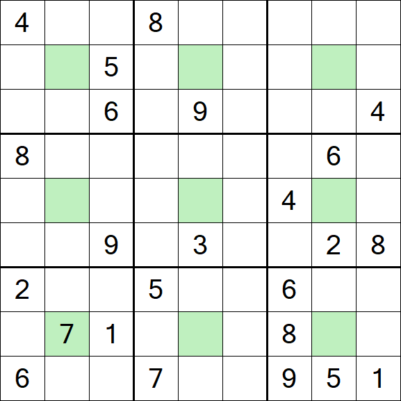 Center Dot Sudoku - Hard