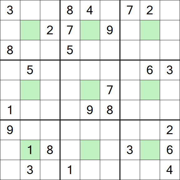 Center Dot Sudoku - Hard