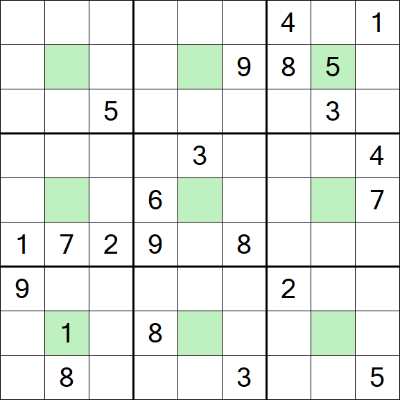 Center Dot Sudoku - Hard
