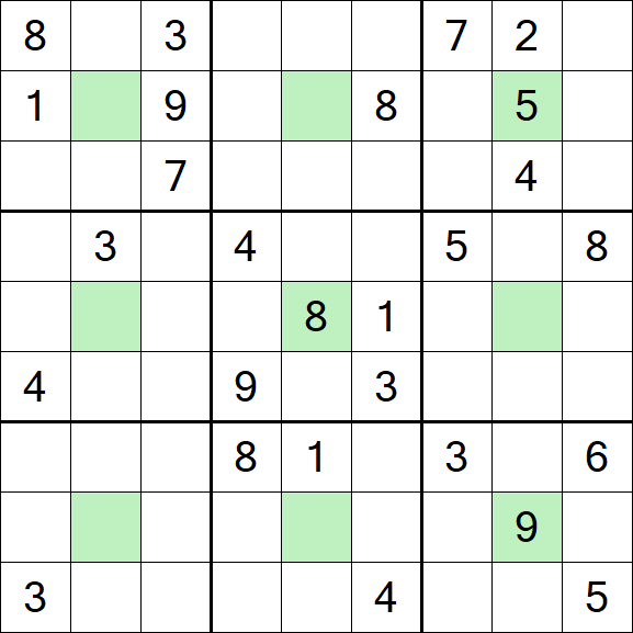 Center Dot Sudoku - Hard