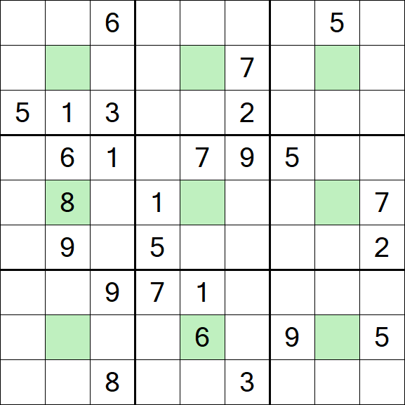 Center Dot Sudoku - Hard
