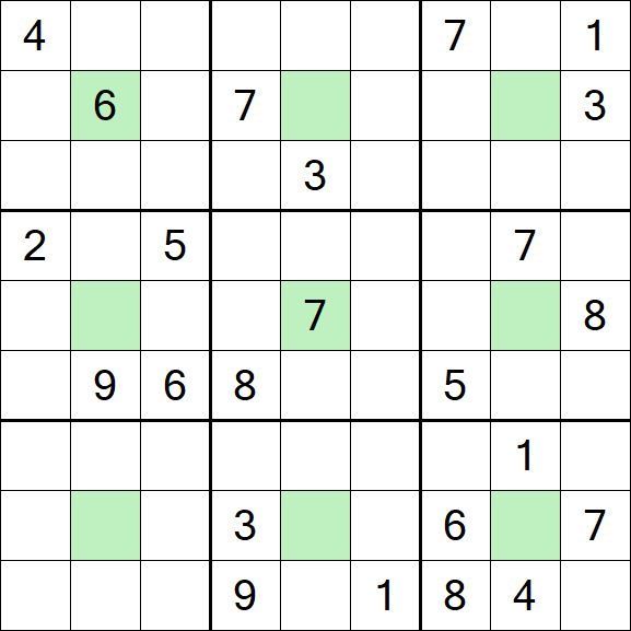 Center Dot Sudoku - Hard