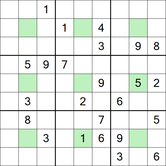 Center Dot Sudoku - Hard