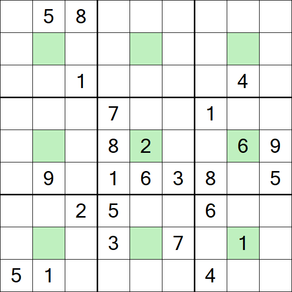 Center Dot Sudoku - Hard