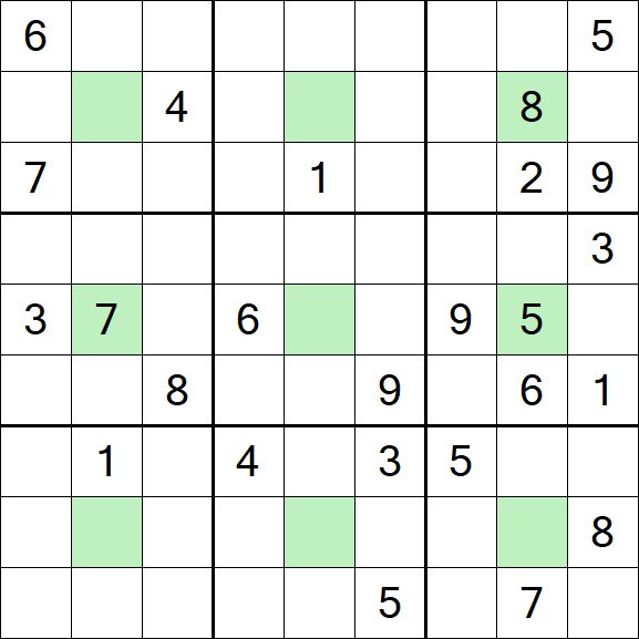 Center Dot Sudoku - Hard