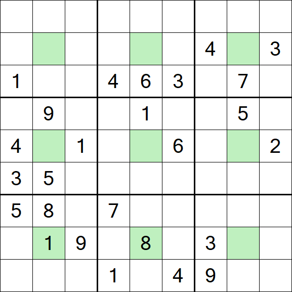 Center Dot Sudoku - Hard