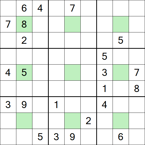 Center Dot Sudoku - Hard