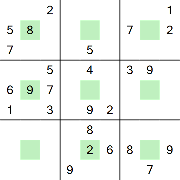 Center Dot Sudoku - Hard
