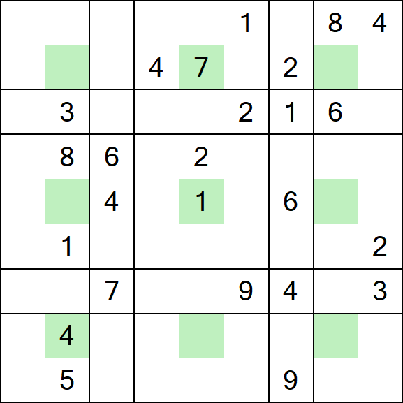 Center Dot Sudoku - Hard