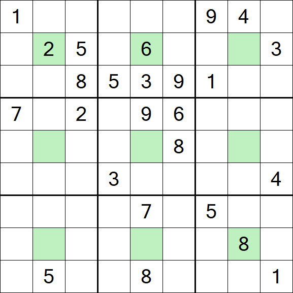 Center Dot Sudoku - Hard