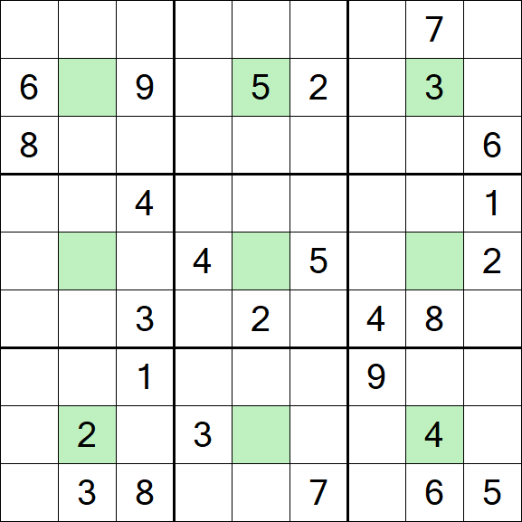 Center Dot Sudoku - Hard