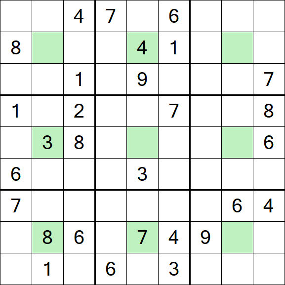 Center Dot Sudoku - Hard