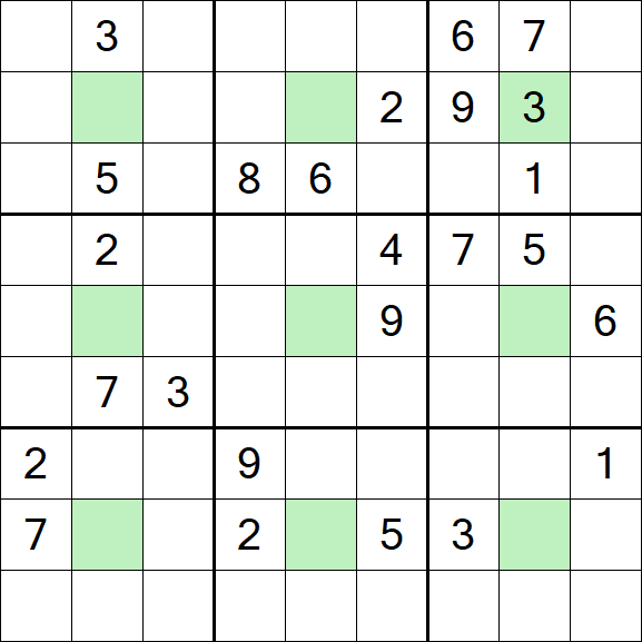 Center Dot Sudoku - Hard