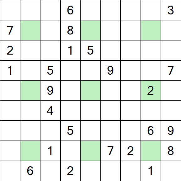 Center Dot Sudoku - Hard