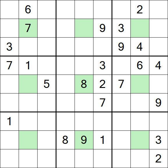 Center Dot Sudoku - Hard