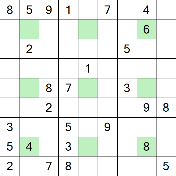 Center Dot Sudoku - Hard