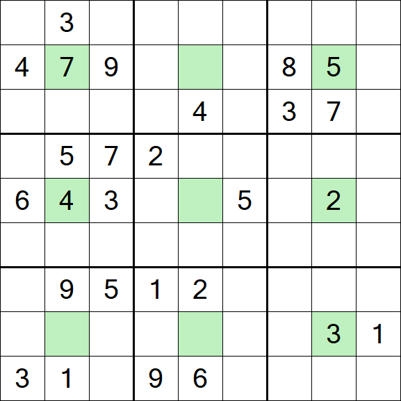 Center Dot Sudoku - Hard