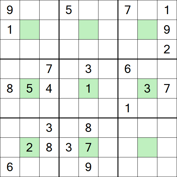 Center Dot Sudoku - Hard