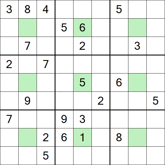 Center Dot Sudoku - Hard