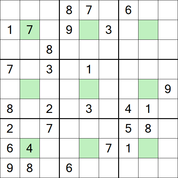 Center Dot Sudoku - Hard