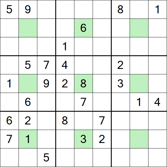 Center Dot Sudoku - Difícil